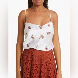 NWT Vince floral silk camisole - L